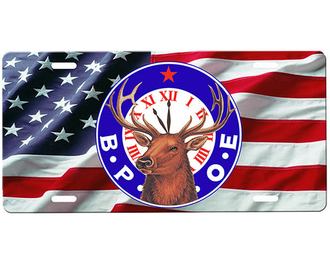 BPOE Elks Lodge License Plate