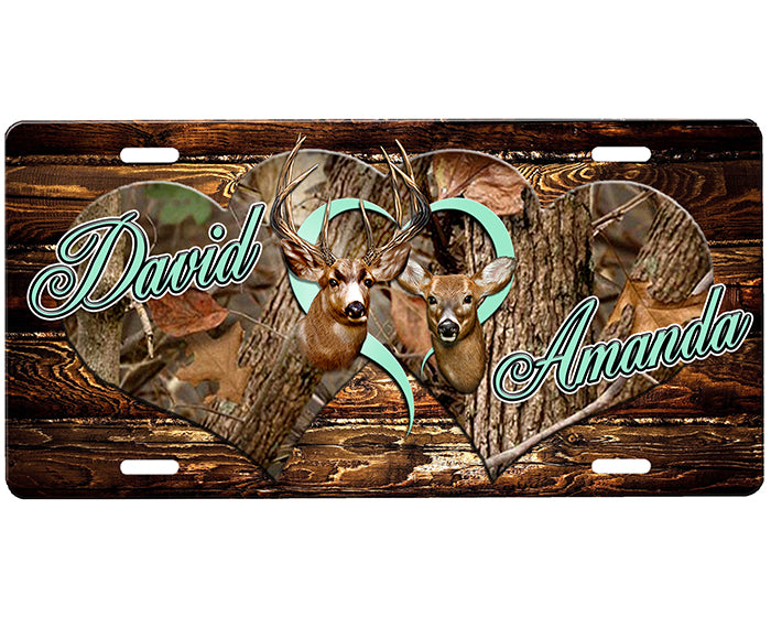 Buck and Doe License Plate