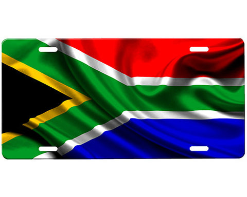 South African Flag License Plate