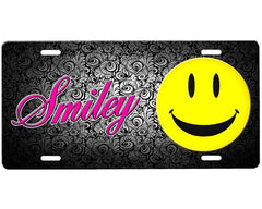 Smiley Face License Plate