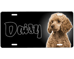 Poodle License Plate