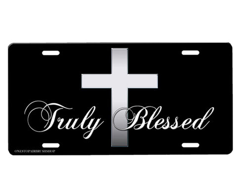 Truly Blessed License Plate