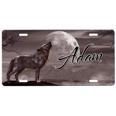 Wolf License Plate