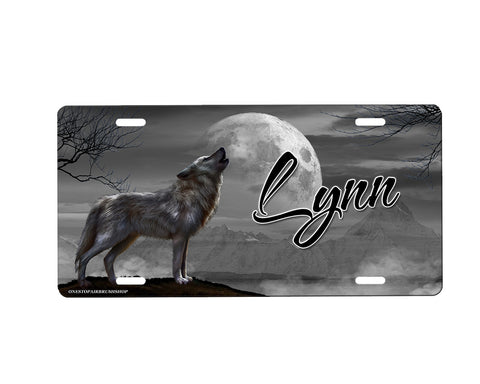 Wolf License Plate