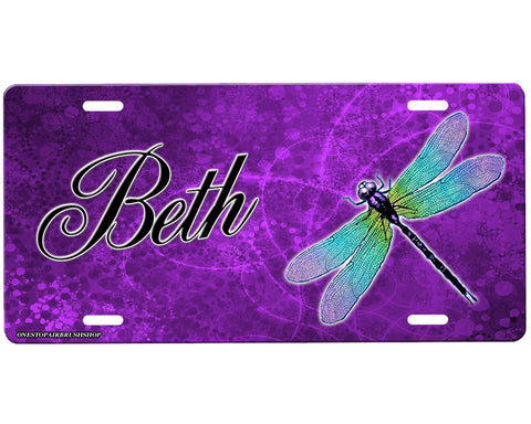 Dragonfly License Plate