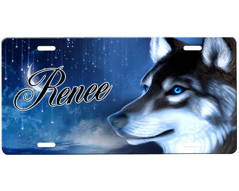 Wolf License Plate