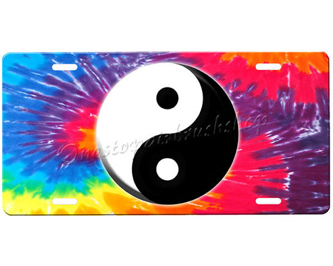 Yin Yang License Plate