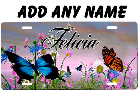Butterflies License Plate
