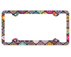 Mandala License Plate Frame