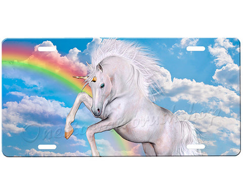 Unicorn License Plate