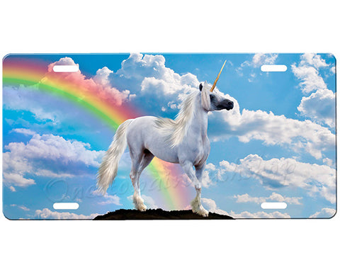 Unicorn License Plate