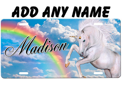 Unicorn License Plate