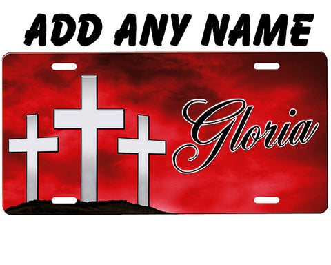 Crosses License Plate