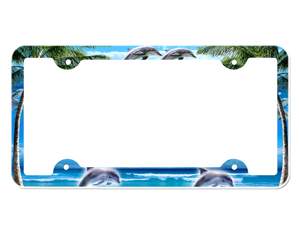 Dolphin License Plate Frame