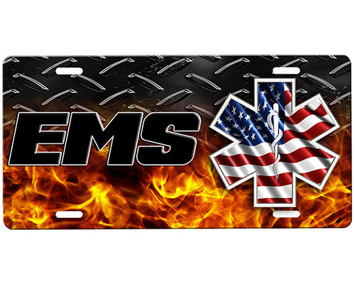 EMS License Plate