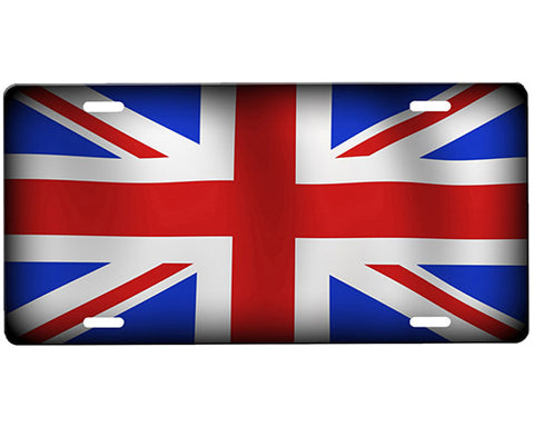 Union Jack Flag License Plate