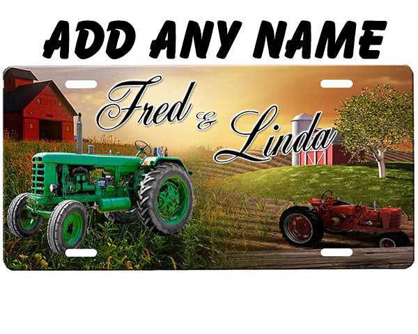 Farm Scene License Plate