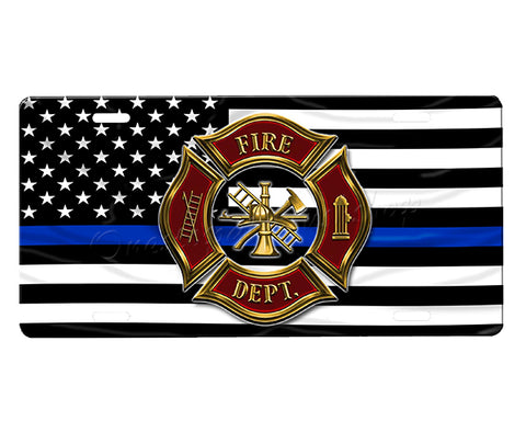Firefighter License Plate