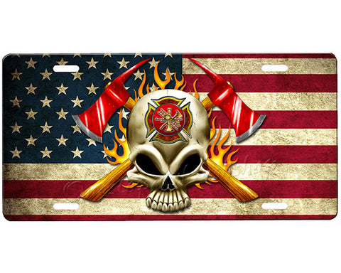 Firefighter License Plate