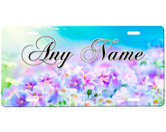 Flowers License Plate