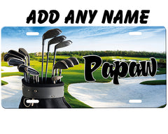 Golfing License Plate