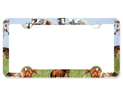 Horses License Plate Frame