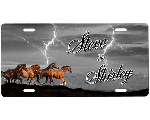 Horses License Plate