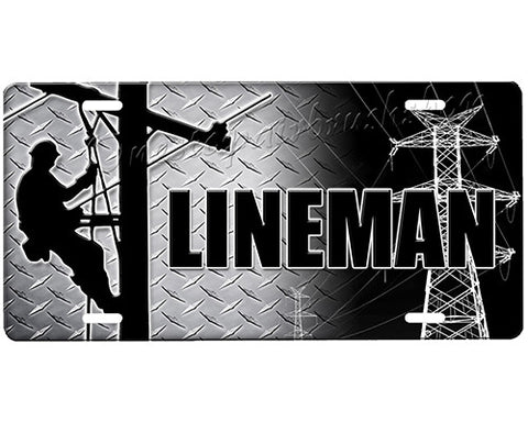 Lineman License Plate