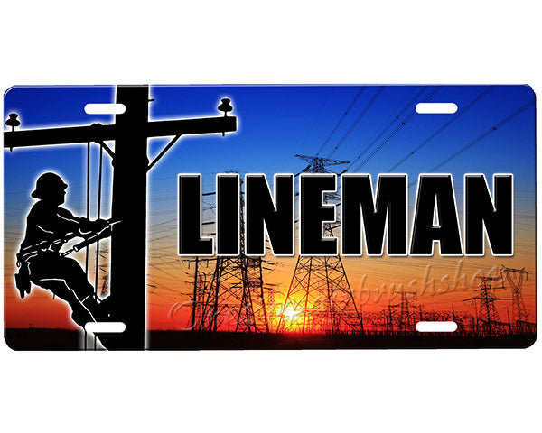 Lineman License Plate
