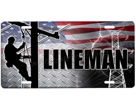 Lineman License Plate