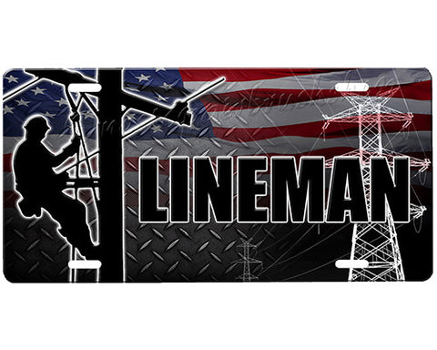 Lineman License Plate