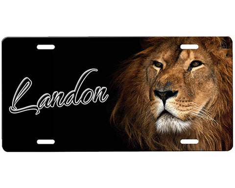 Lion License Plate