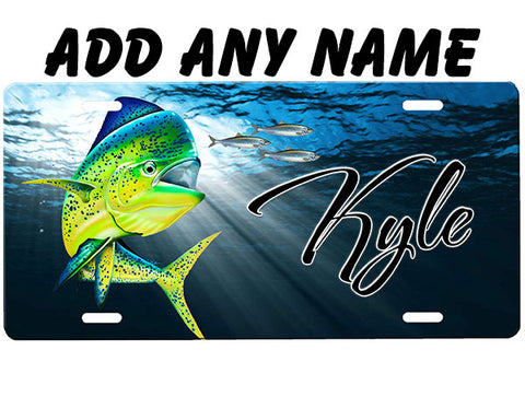 Mahi Front License Plate, Fishing License Plate Novelty Car or Truck Tag,  Front Fish License Plate, Fishing Gift, Fishing Tournament Trophy