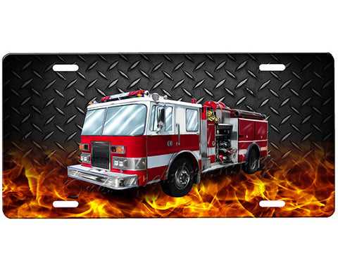 Firefighter License Plate