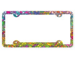 Peace Sign License Plate Frame