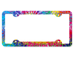 Peace Sign License Plate Frame