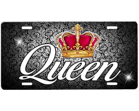 Queen License Plate