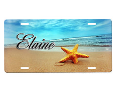 Starfish License Plate