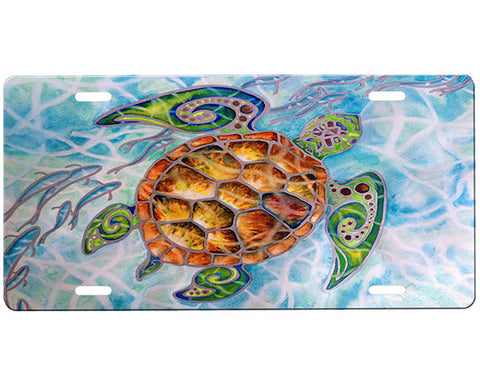 Sea Turtle License Plate