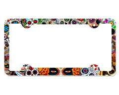 Sugar Skull License Plate Frame