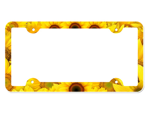Sunflower License Plate Frame
