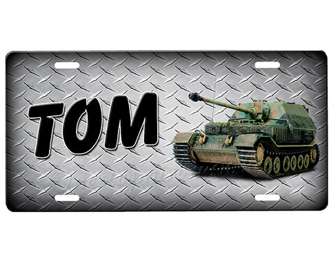 Tank License Plate