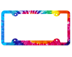 Tie Dye License Plate Frame