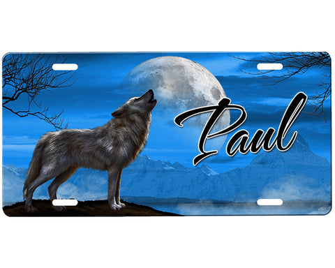 Wolf License Plate