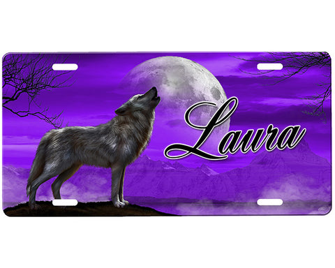 Wolf License Plate