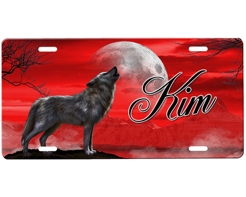 Wolf License Plate