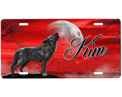 Wolf License Plate
