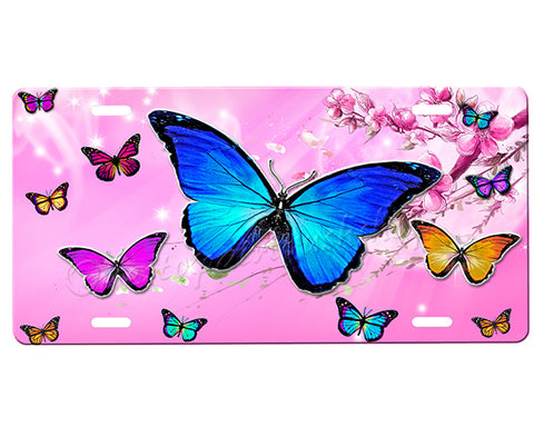 Butterflies License Plate
