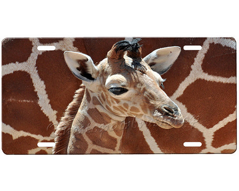 Giraffe License Plate