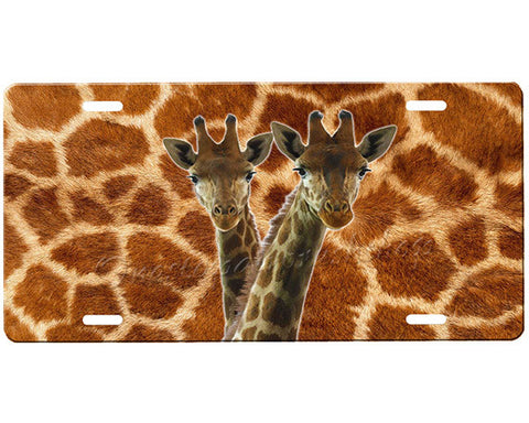 Giraffe License Plate